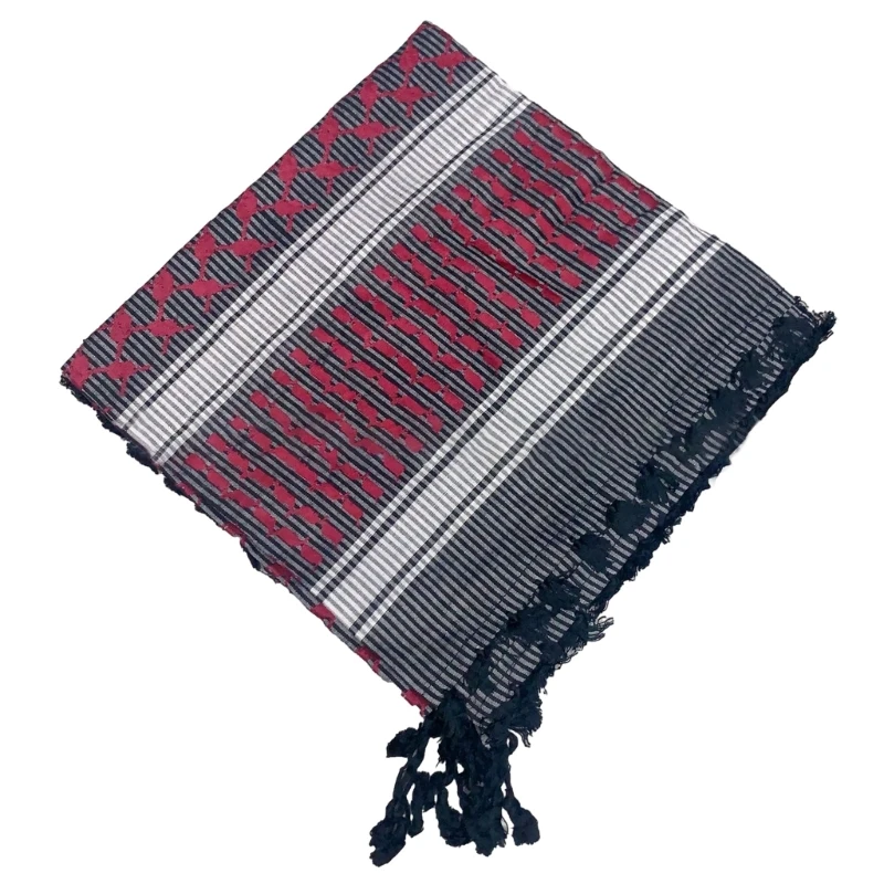 Muslims Arab Keffiyeh Shemagh Headscarf Arabian Dubai Bandana Shawl Neckwrap