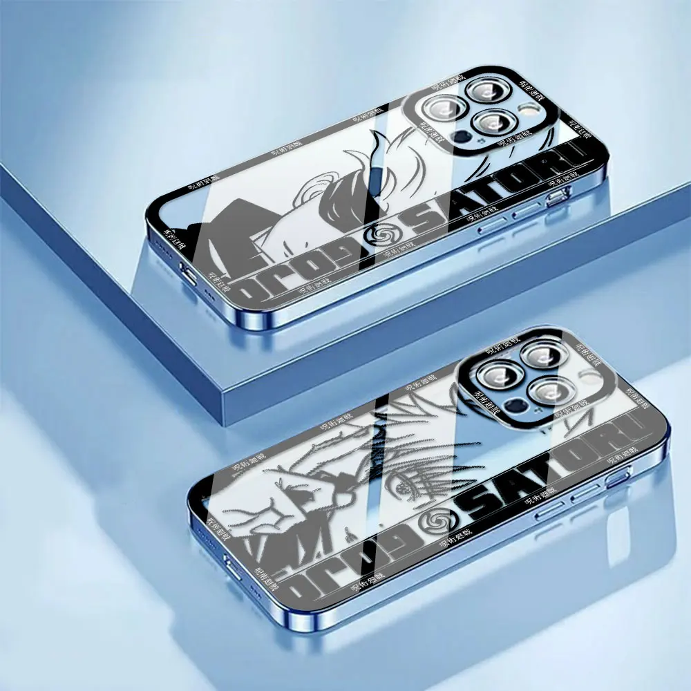 Black Hot Jujutsu Kaisen Anime Phone Case - Clear Soft TPU