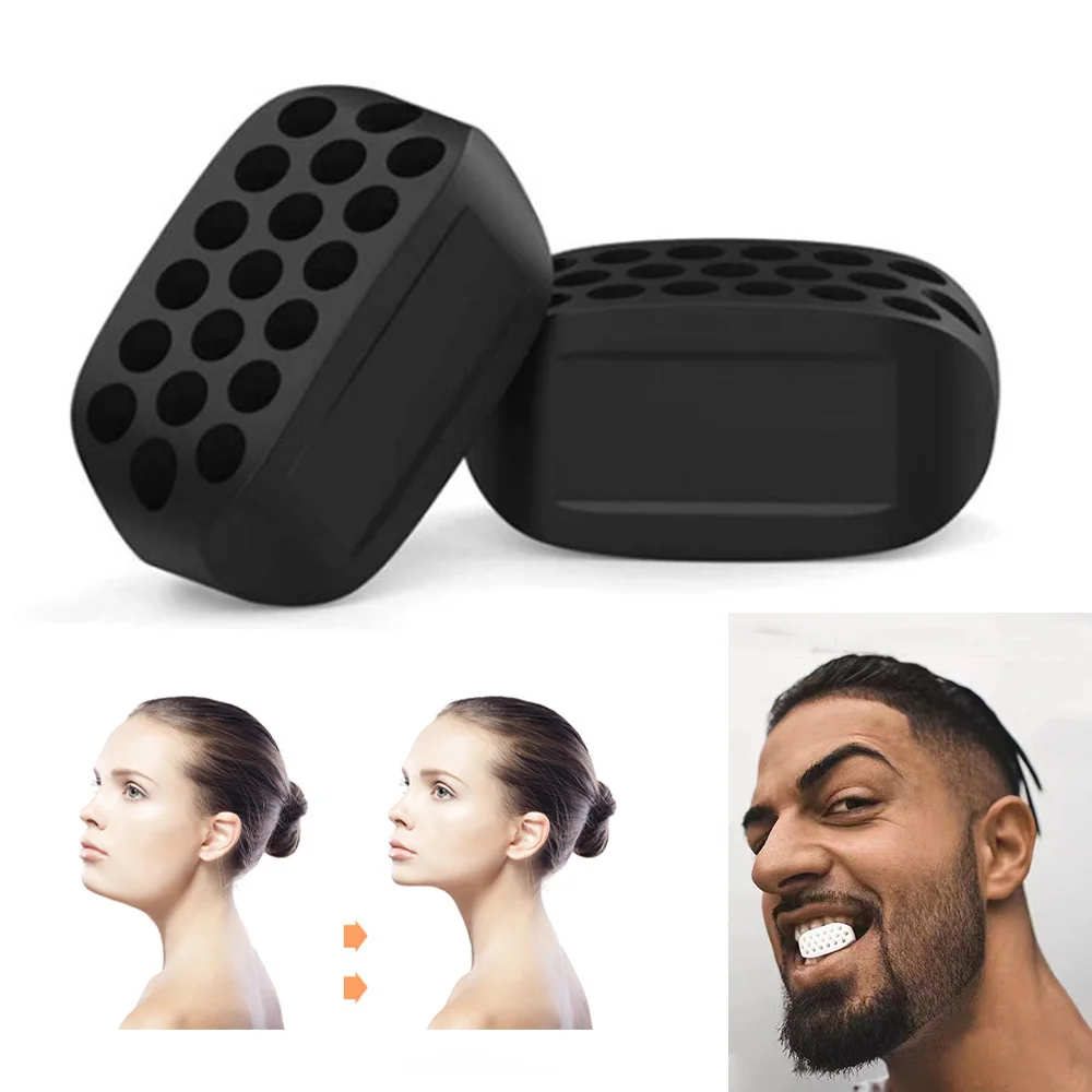 2/1pcs JawLine Exerciser Ball Facial Jaw Muscle Toner Trainin Fitness Anti-aging Food-grade Silica Face jawline exercise fitness jaw exerciser