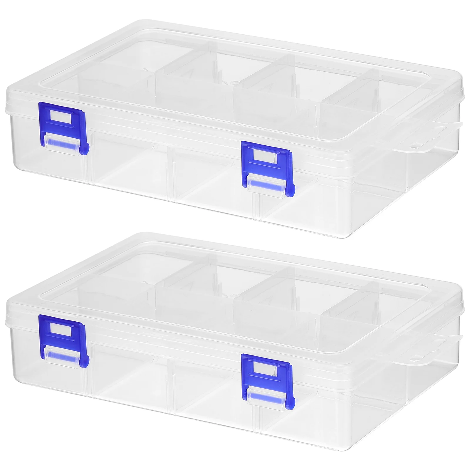 Transparent Plastic Storage Box Boxes Caddy Jewelry Organizer Hair Accessories Pp Washi Tape Beads