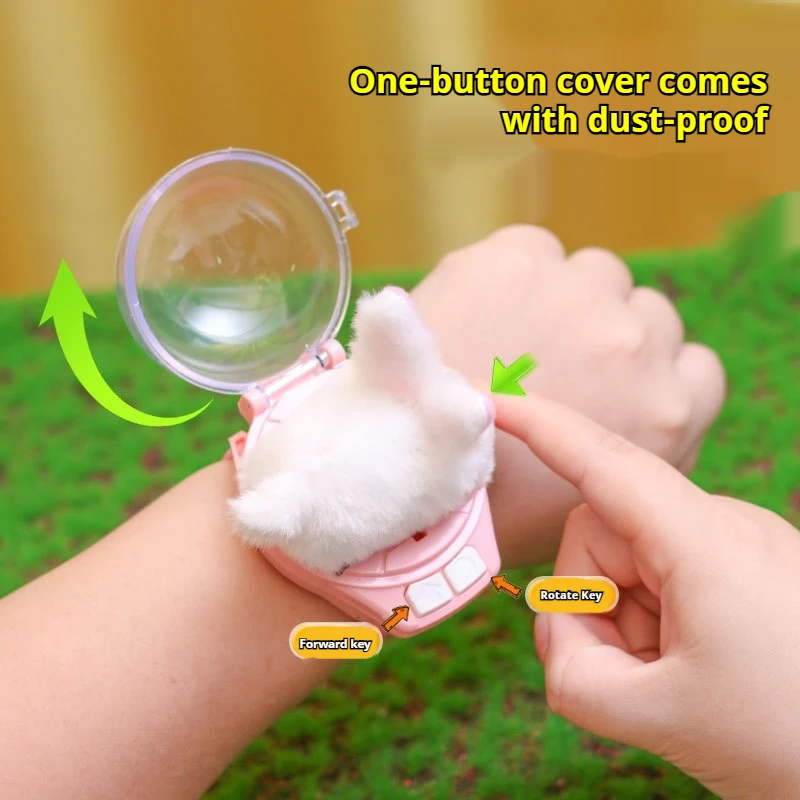 New Watch Remote Control Rabbit Car Children's 2.4G Remote Control Plush Rabbit Remote Control Toy Holiday Gift Birthday Gift 3