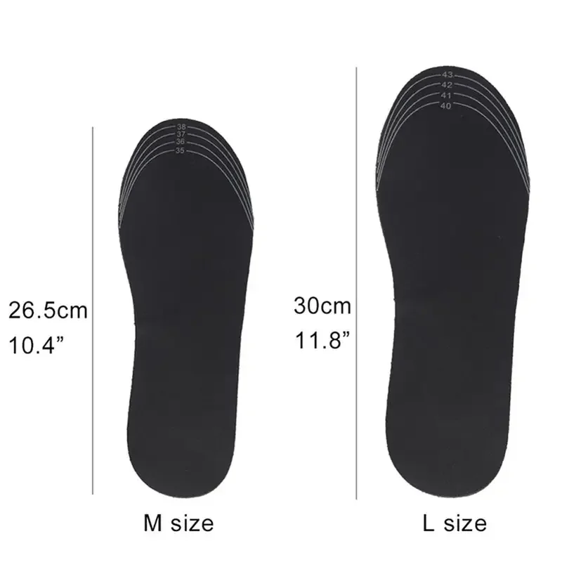 USB Heated Shoe Insoles Electric Foot Warming Pad Feet Warmer Sock Pad Mat Winter Outdoor Sports Heating Insole Winter Warm Shoe Insoles Heated Shoe Insoles