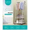 Simple coat rack can be moved hangers home bedroom hangers floor clothes rack triangular coat rack 5
