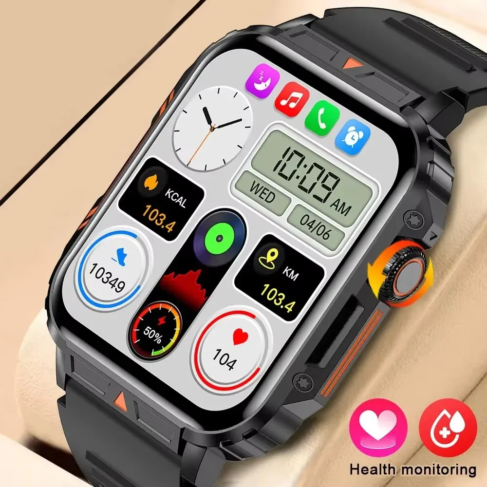 2026 Smartwatch 1.95" Inch Screen Health Monitoring Watches IP68 Waterproof Sport Fitness Smart Watch Android IOS For Men Women 1