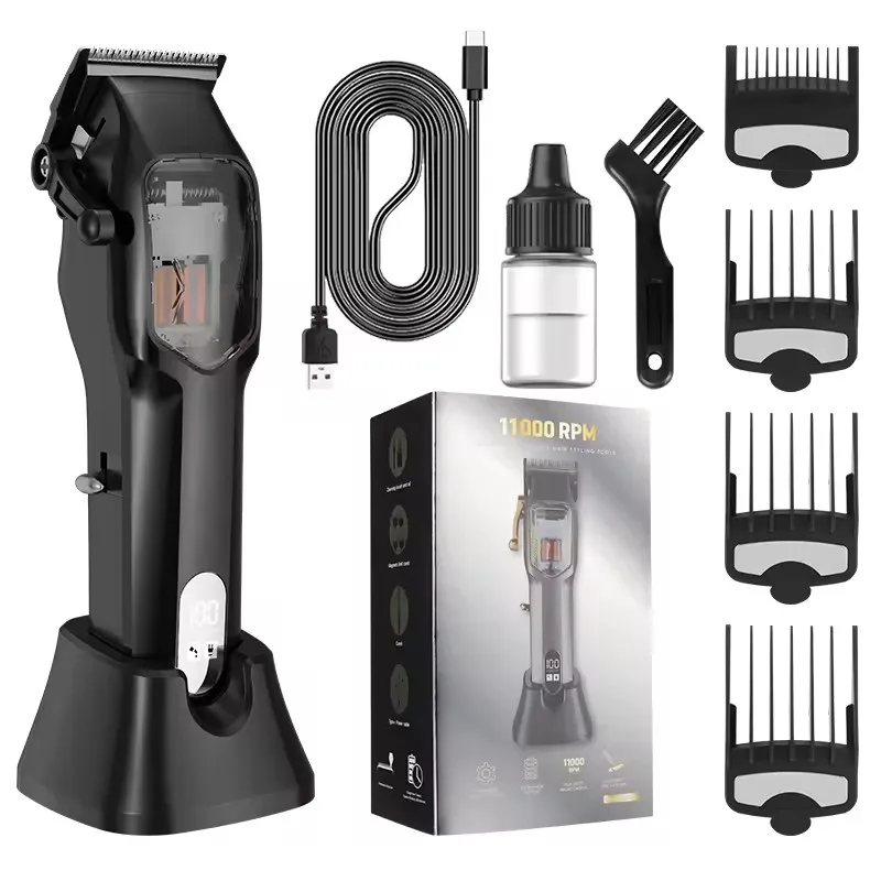 resuxi jk 88 profissional sem fio eletrica hair clipper 05