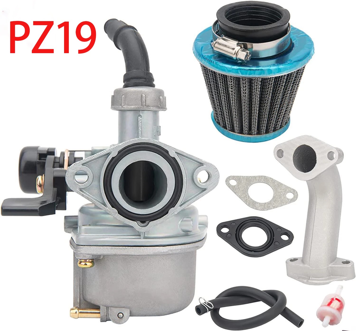 Papier Joint Moteur Joint D'admission De Carburateur PZ19 19MM, 3 Piu00e8ces, 50cc 70cc 90cc 110cc, Dirt Bike Go Kart ATV Quad Baja Buggy Coolster Roketa BBR SDG SSR Pate A Joint Carburateur