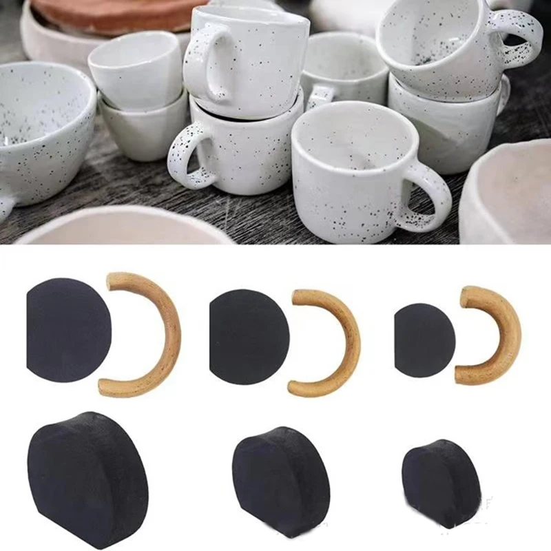 12Pcs/Set Cup Handle Molds DIY Pottery Cup Handle Making Tool