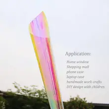 

Rainbow Mirror Protective Film Iridescent Rainbow Mylar Film Transparent Decorative Film Waterproof Self-adhesive,moisture Proof