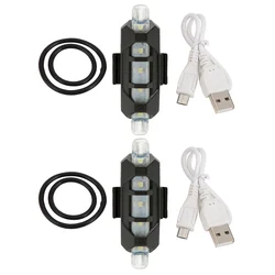 Set of 2 LED Safety Warning Lights (WHITE)