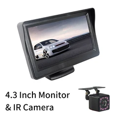 Compact 4.3 HD Digital Color Car Monitor (202-IR Camera)