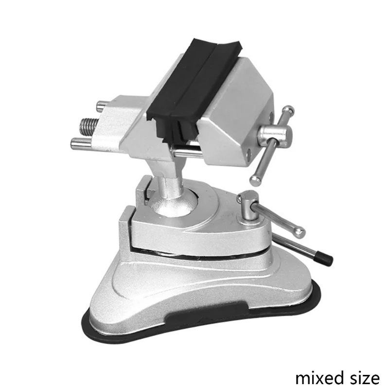 Woodworking Table Vise with Suction Cup Base Practical Aluminum Alloy Vacuum Base  Vise 360 Degree Rotation 6