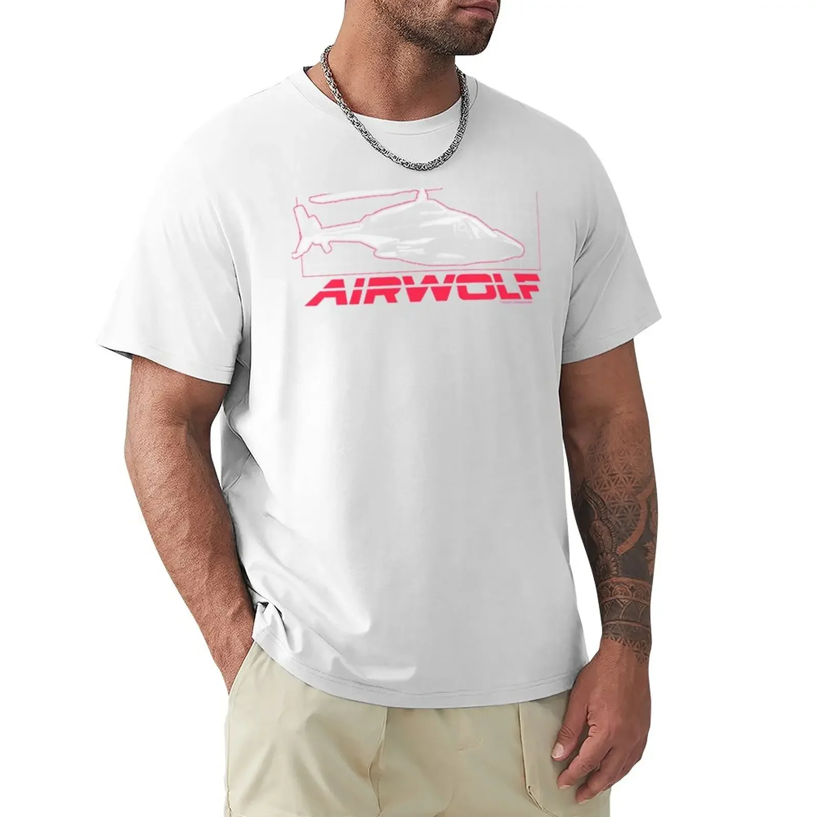 

AIRWOLF GRID T-Shirt vintage cute tops mens clothing