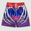 AmericanClassic Skull Beach Short Pants New Fashion Skeleton Hand Print Men Women Gym Shorts Quick Drying Trunks mens Shorts 2