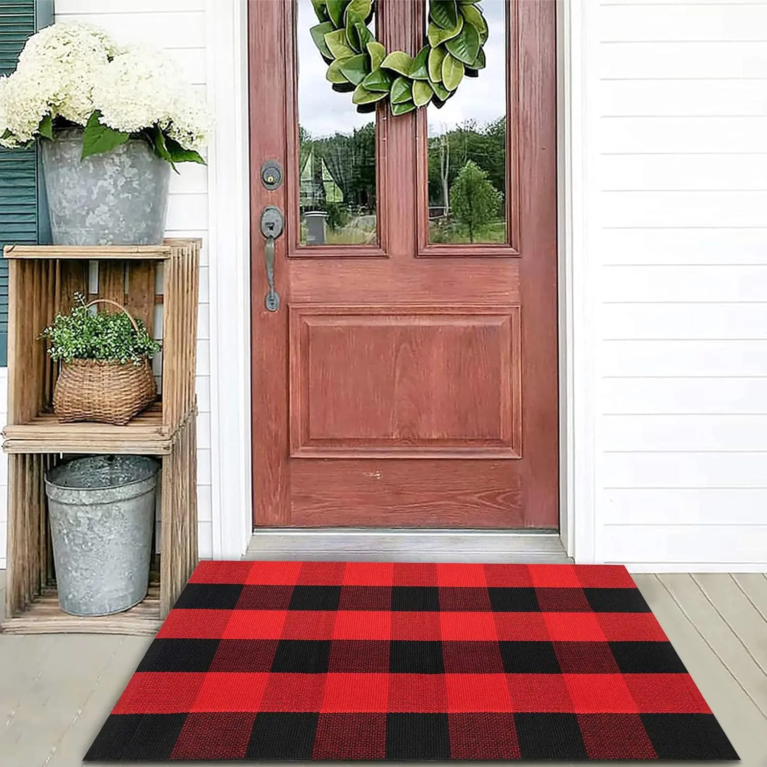 Felpudo Antidlizante Para Decoración Interior, Alfombra De Baño Con