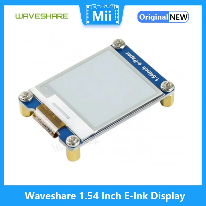 Waveshare 1.54 Inch E-Ink Display Black/White e-paper 200x200 resolution SPI interface, for Raspberry Pi