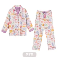 New Loungewear Women 2 Piece Set Pj Sets Loose Cartoon Women Outfit 100% Cotton Pajamas for Women Casual Sleepwear Set Pijamas - Image 6
