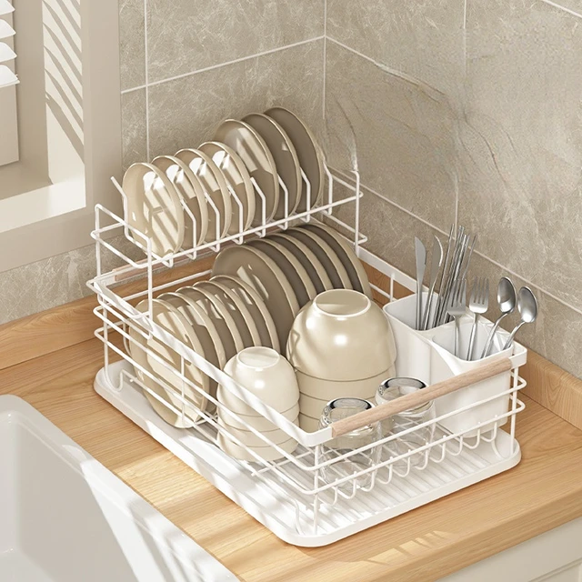 Sink Rack Home Dustproof Cupboard Dish Storage Rack Drain Rack Dishes  Kitchen Utensils Storage Rack Tableware Organizer Box - AliExpress