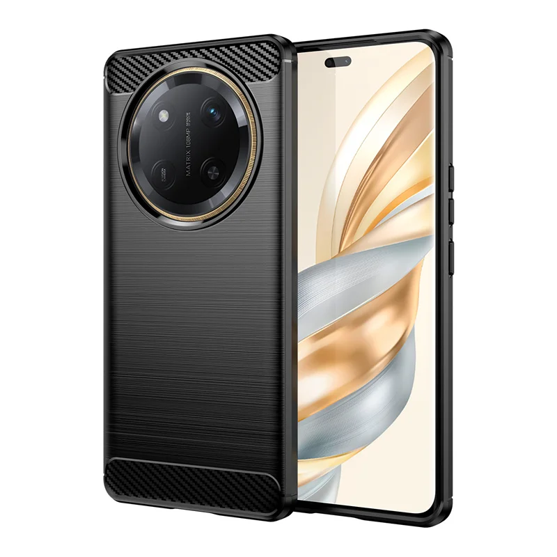 Shockproof TPU Soft Case with Brushed Carbon Fiber Design