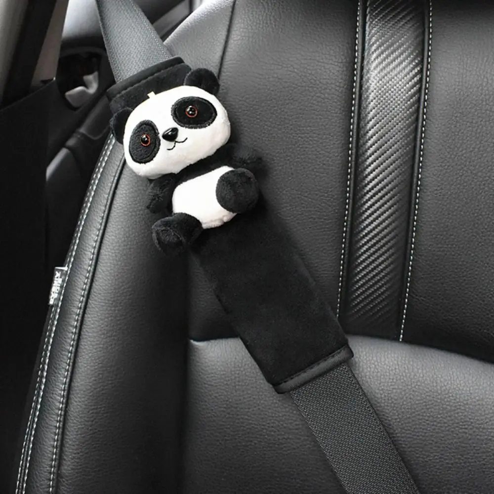 Car Seat Belt Cover, 2PCS Cute Cartoon Panda Vehicle Seat