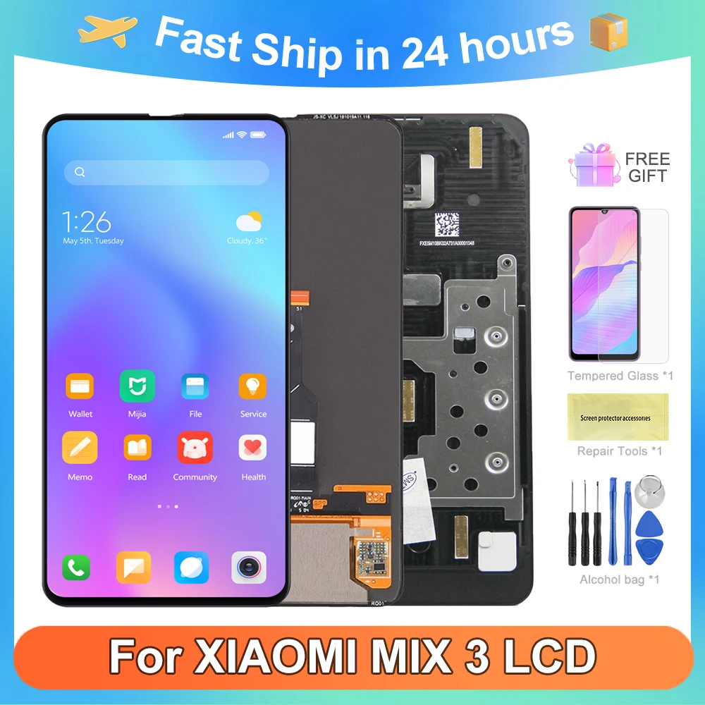 

6.39'' Original Screen For Xiaomi MIX 3 Lcd Display Touch Screen Digitizer Assembly With Frame For Mi Mix3 Mix 3 Lcd Screen