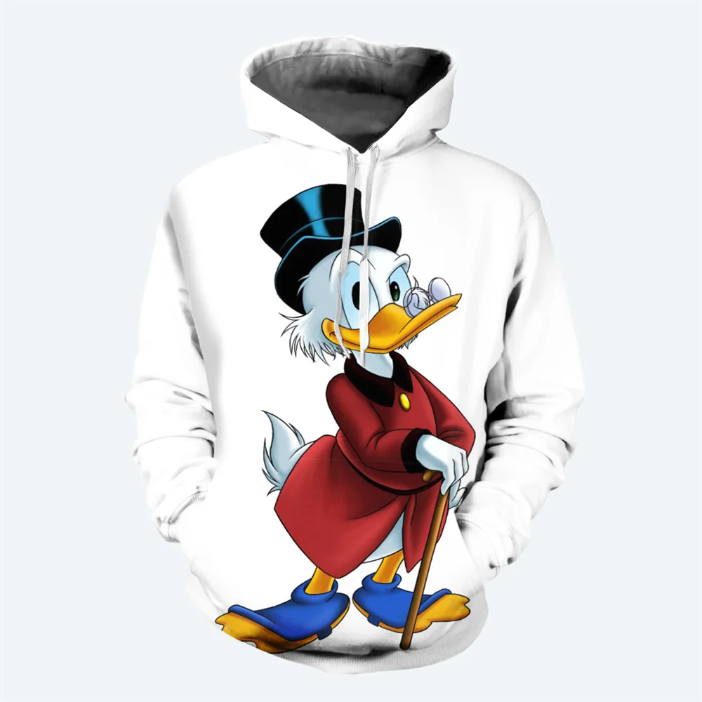 thumbnail image 1 of Nueva sudadera con capucha de dibujos animados de Disney para hombre, con estampado 3D del pato Donald, sudadera con capucha informal de moda urbana para hombre, 1 of 5