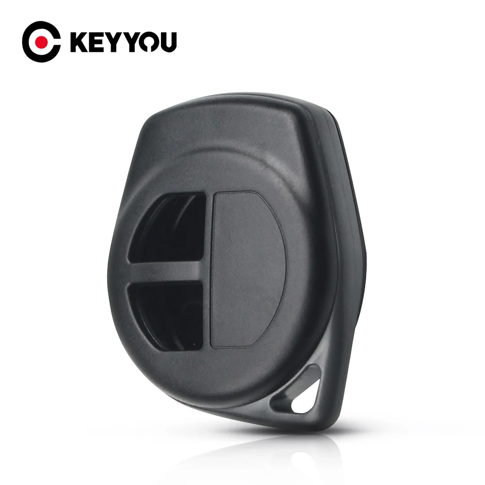 

KEYYOU 2 Buttons Remote Key Case For Suzuki Igins Alto SX4 Vauxhall Agila 2005-2010 Replacement Fob Shell Silicone Cover Pad key