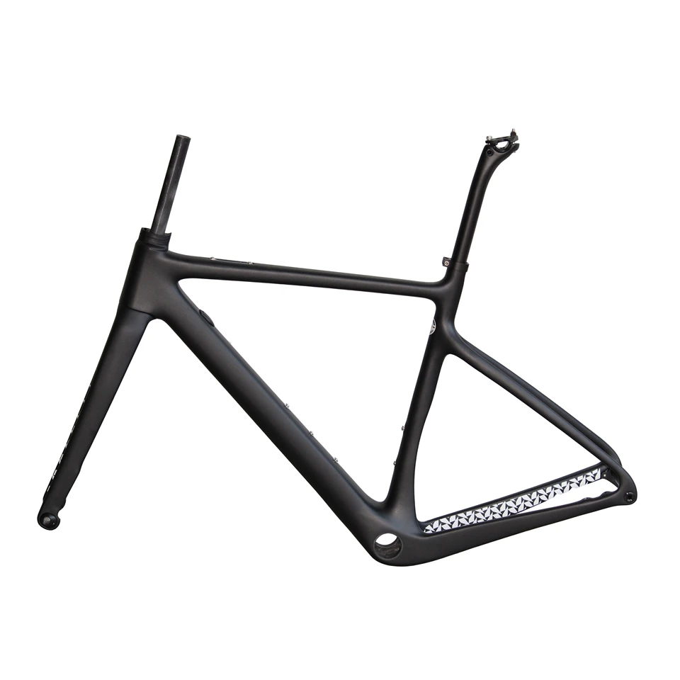 Black with White Logo A5 Gravel Grevil Road Bike Carbon Frames Disc