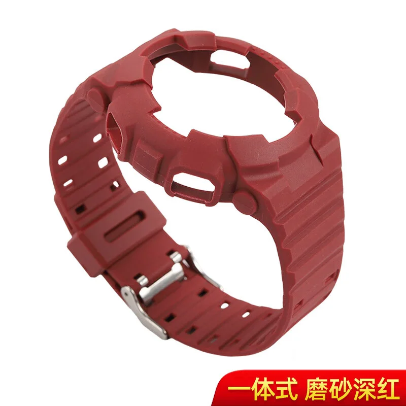 thumbnail image 1 of Correa de reloj con carcasa deportiva para Casio G-SHOCK GA-100/GA-110/GA-120, correa esmerilada, accesorios de silicona TPU transparente, 1 of 5