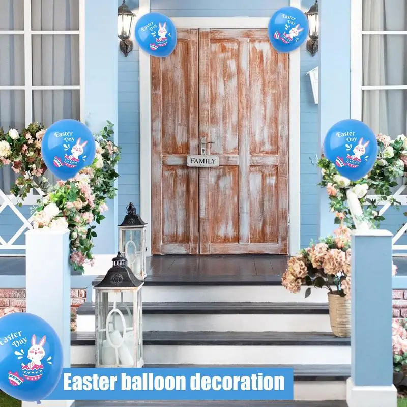 Happy Easter Balloons 100X Cute Eggs Bunny Chick Balloon Happy Decor Themed Party Latex Party Supplies Decorations