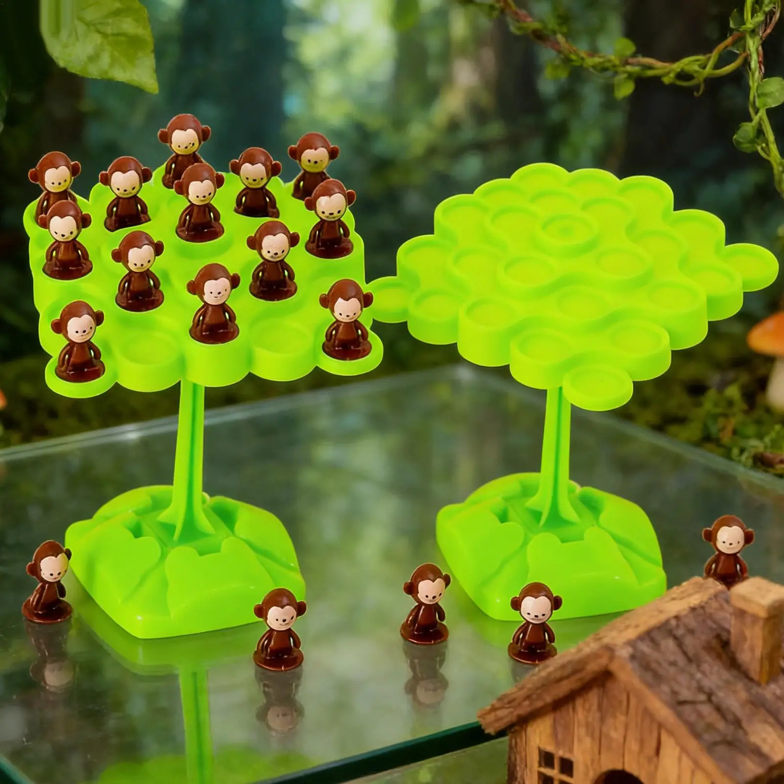 원숭이 균형 나무 인터랙티브 집중력 및 균형 훈련 장난감 유치원 미취학 아동을 위한 ADHD 집중력 훈련 게임