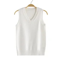 New sweater candy vest women Knit Top Fashion Female autumn spirng solid young girl clothes knitwear Cardigan sleeveless  XS-3XL - Image 2