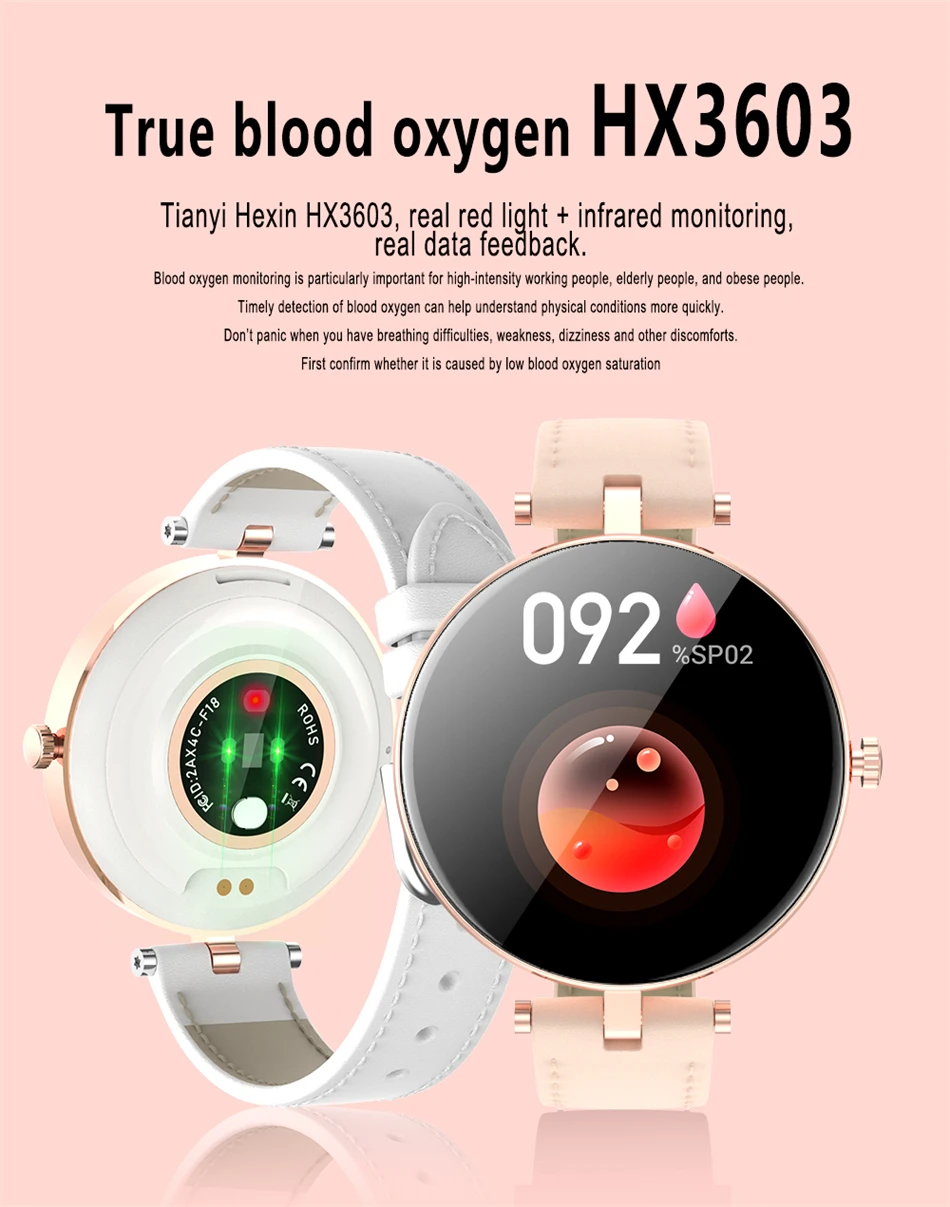 LIGE 2022 New AMOLED Screen Smart Watch Women Always Display The Time Bluetooth Call Body Temperature Men Smartwatch For Xiaomi