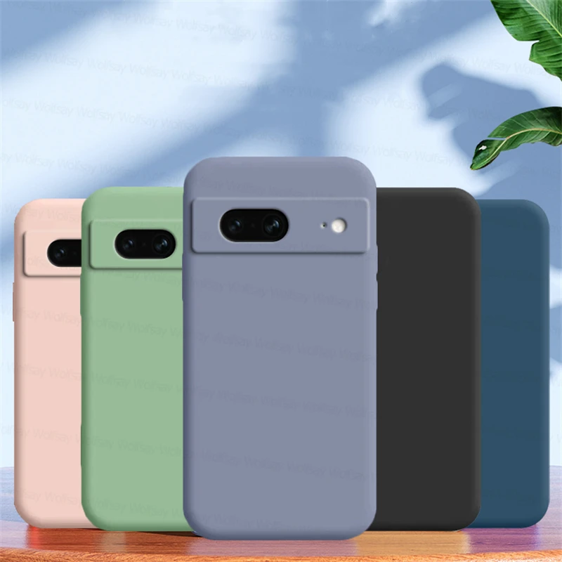 Per Google Pixel 7 Case Google Pixel 6A 7A 6 7 8 Pro Cover Custodie Antiurto Silicone Liquido Tpu Cover Posteriore Del Telefono Google Pixel 7