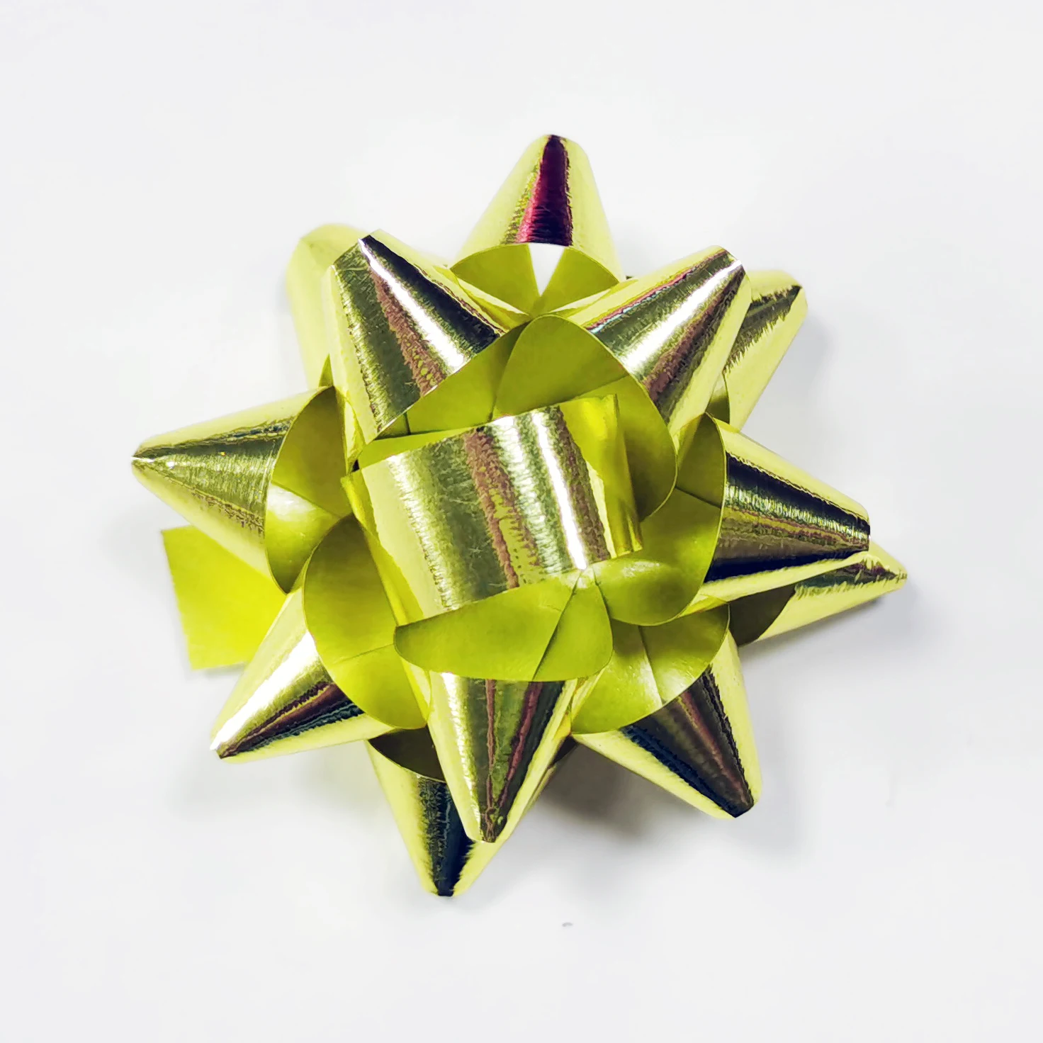 60 Stück/5 cm Weihnachtsbaum-Schleifen, Bänder, Dekorationen, festliche 3D-Stern-Blumen, Geschenkpapier-Boxen, DIY, Hochzeiten, dekorativ, selbstklebend – Detail 8