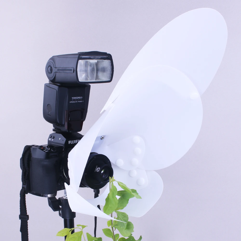 (pf) kuangren Soft Light Board Diffuser For Macro photograph Inset Shoot White Flash Diffuser Reflector