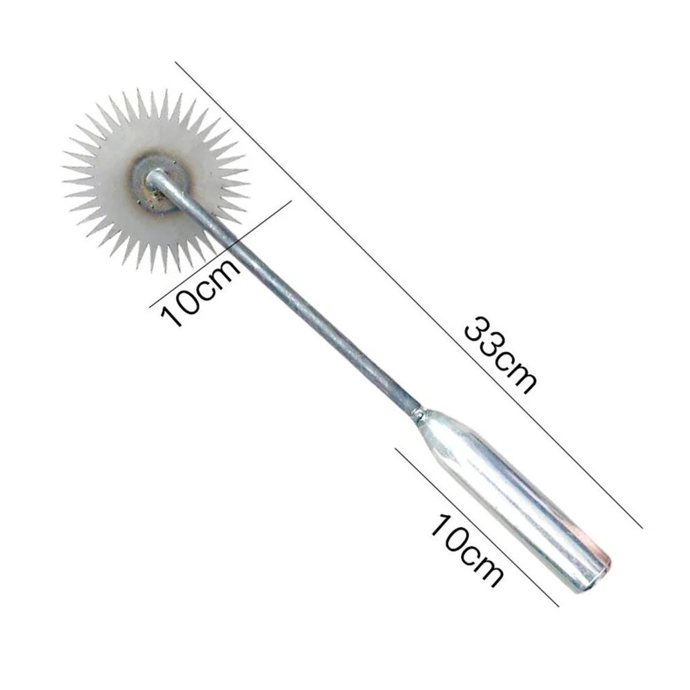 Manual Weed Remover Tool  for Lawn and Garden Sun Flower Shape Teeth Dual Purpose Manganese Steel Forged Hand Weeder 2