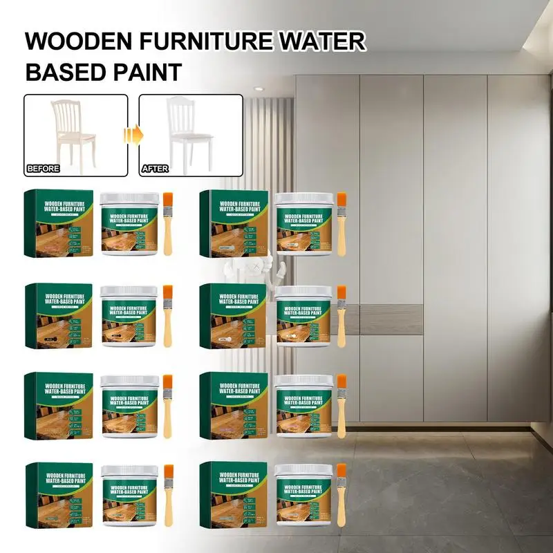 Wood Paint For Furniture 100g Water-Based Cabinet Paint Home Decor Easy To Apply And Durable For Wood Surface Renovation