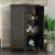 50 Inch Black Metal Locker Cabinet with 2 Shelves for Employee Storage, Suitable for Home, Office, and More 2