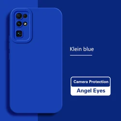 Fashionable Soft Square Angel Eyes Back Cover Phone Case for Honor 30 Youth (Klein Blue)