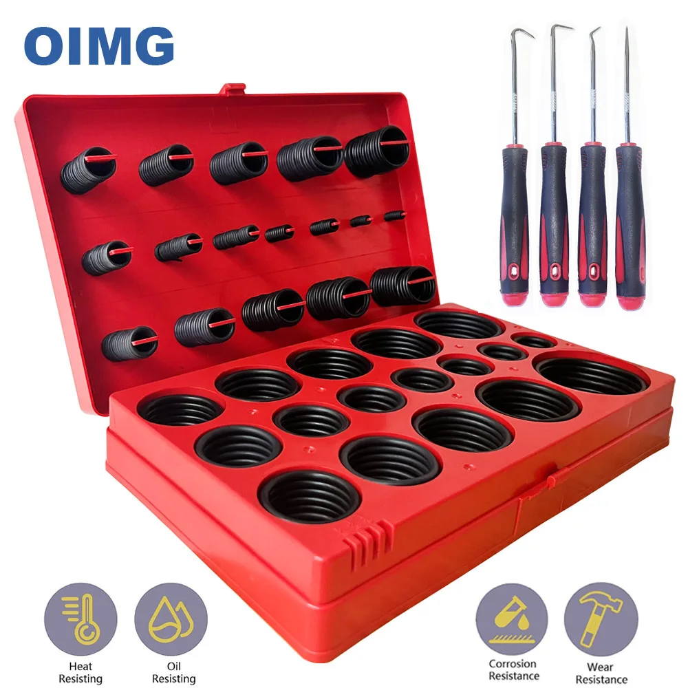 419Pcs 32 Sizes Metric ORing Kit Nitrile Rubber Seals O Rings Washer