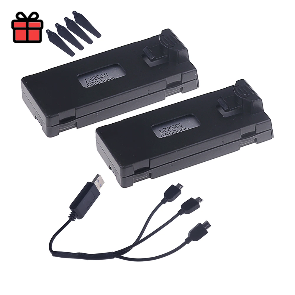 ตัวเลือกสินค้า แบตเตอรี่ชาร์จได้ 3.7V 6500mAh สำหรับโดรน RC