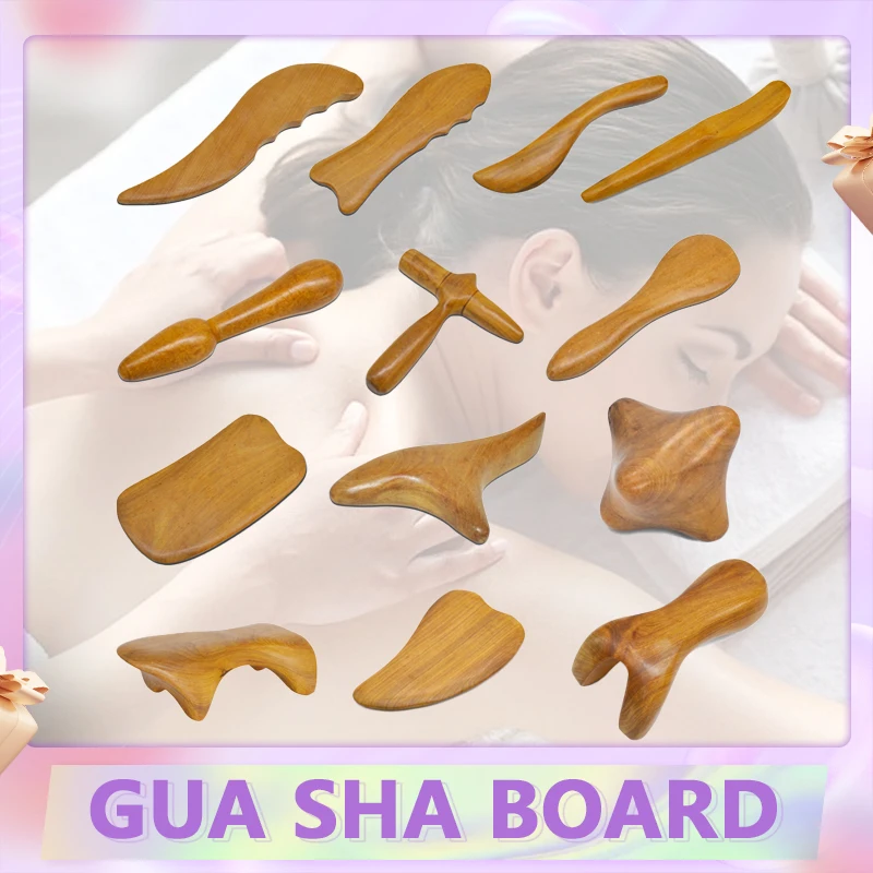 Foot Massage Roller Lymphatic Drainage Massager Fragrant Wood Body Massage Tool Foot Reflexology AcupunctureThai Massager Roller Therapy Meridians Scrap Lymphatic Health Care