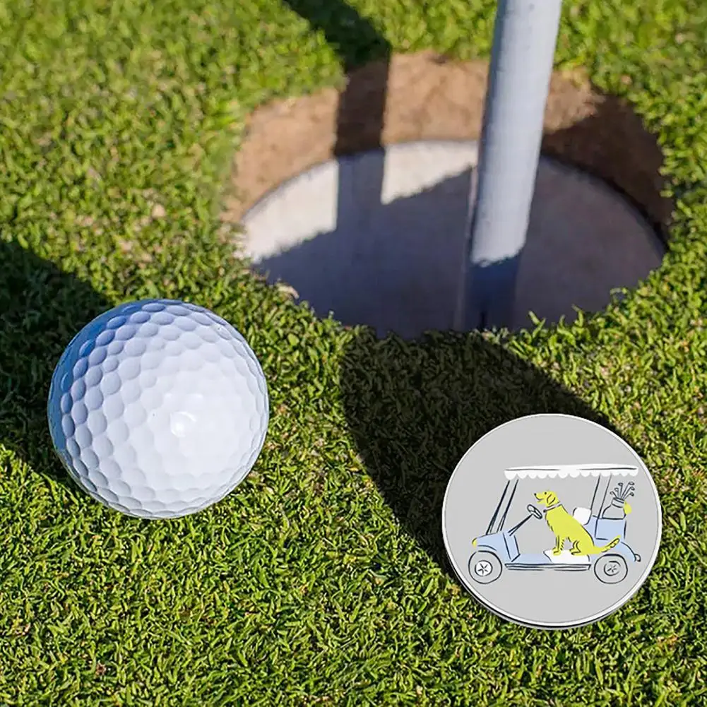 3*2.5cm Magnetic Golf Ball Marker Clips Metal Golf Ball Markers Hat Clip Golfing Accessories Alloy Metal Clip For Golfer Lover