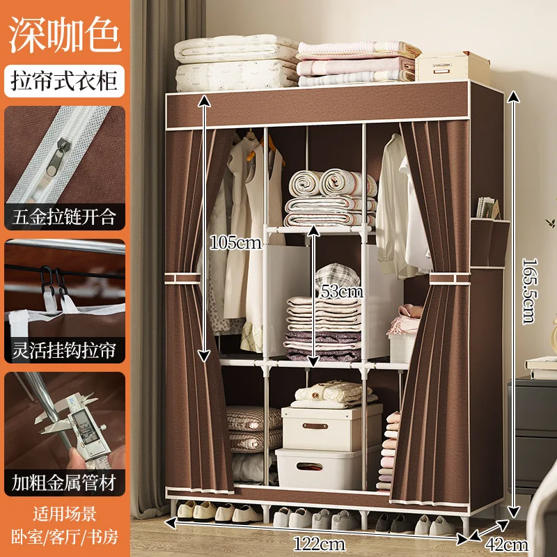 خزانة ملابس للاستخدام المنزلي، خزانة قماش سهلة الت...