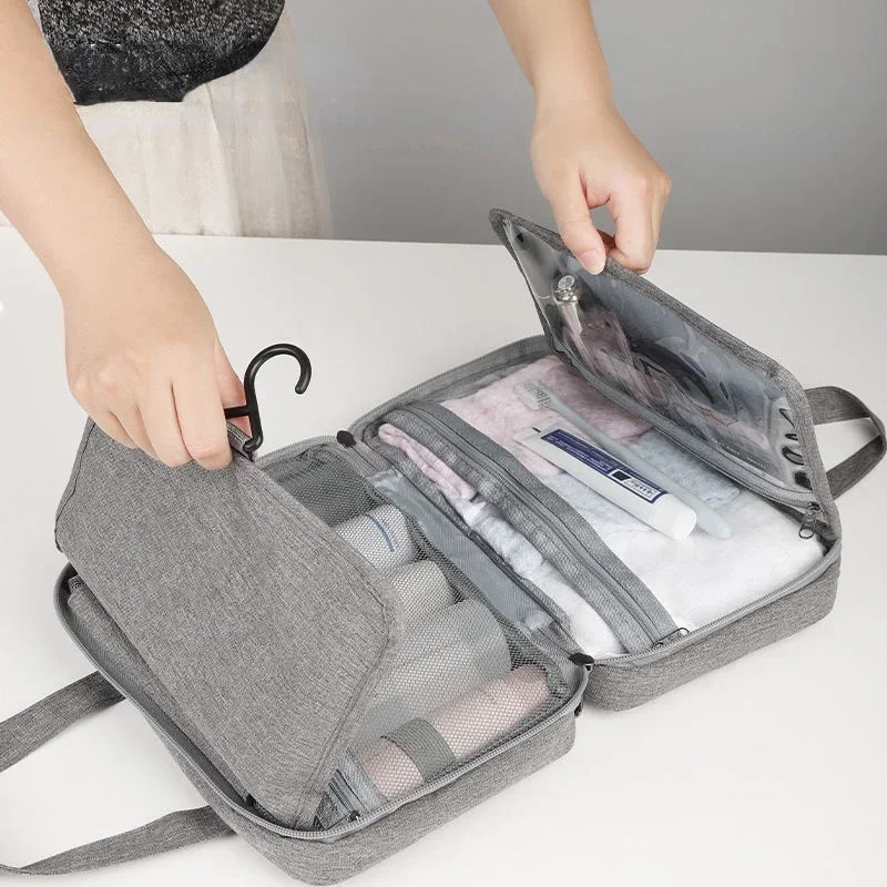 Travel Waterproof Folding Dry and Wet Separation Toiletry Bag Cosmetic Storage Bag Large Capacity Cosmetic Bag 5