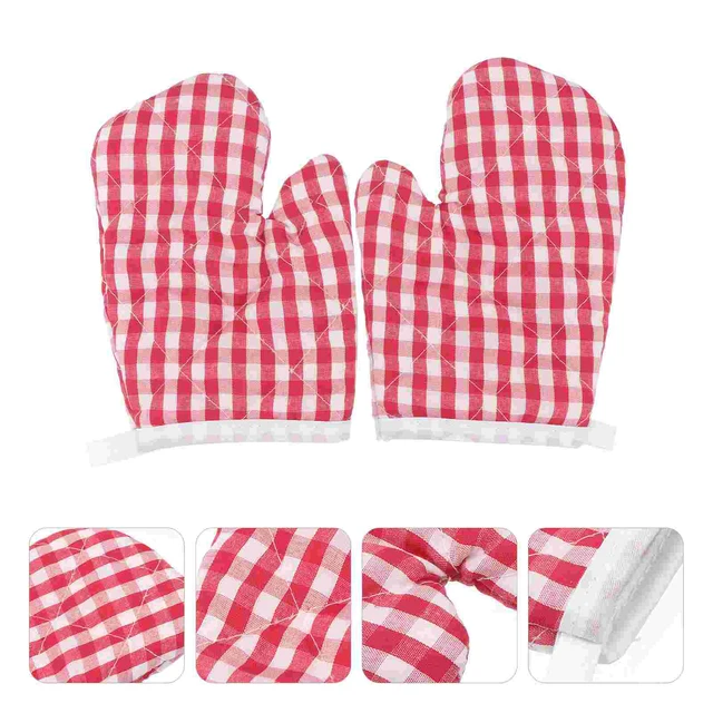 2pcs Kids Oven Mitt Non Oven Microwave Oven Mitts Heat Resistant