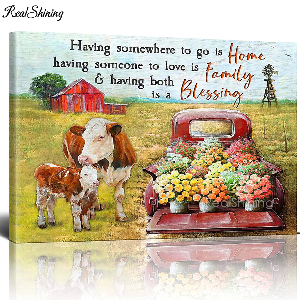 https://ae01.alicdn.com/kf/S4ed323c4e210483a8cb0136bddc65007i/Cow-With-Flowers-Family-Blessing-Farm-Countryside-5d-Full-Sqaure-Diamond-Painting-red-truck-Cross-Stitch.jpg