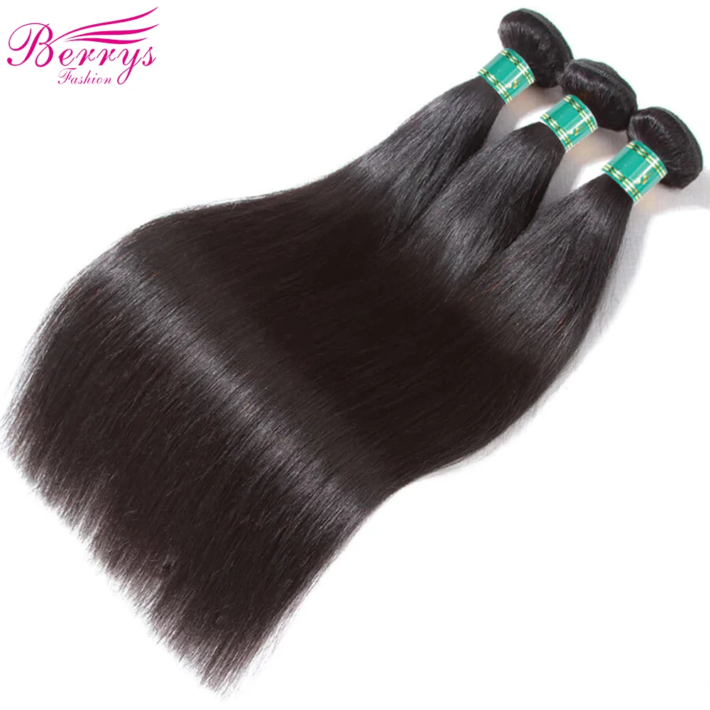 Fast Shipping 3-4 Days Brazilian Virgin Hair Straight Hair Extensions 3 Bundles Deal 8-34Inch Double Machines Weft Natural Color