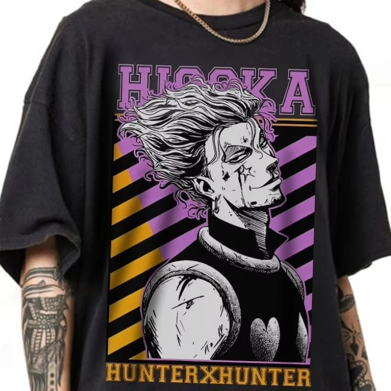 Hunter X Hunter Anime Hisoka Bedrucktes T-Shirt für Herren und Damen, Herren-Top, Sport-T-Shirt, Herren-T-Shirt, Sommer 2026 Neuheit