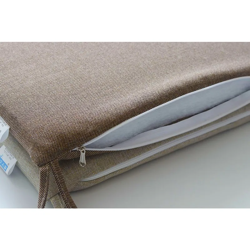 린넨 쿠션 일본 다다미 매트, 편안한 통기성 사무실 의자 쿠션, 침실 베이 창 거실 바닥 쿠션